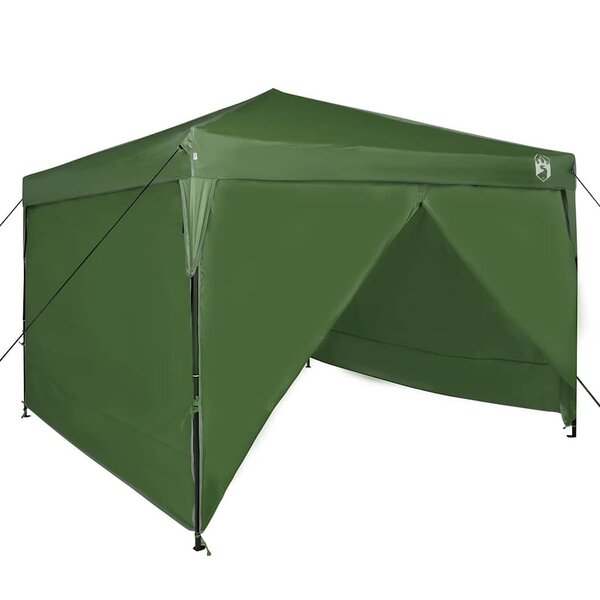 vidaXL Tente à auvent pop-up Vert 300 x 300 cm tissu