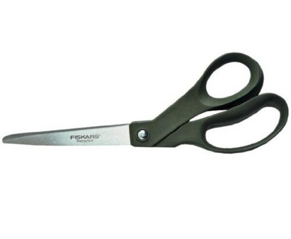 Ciseaux Recyclés Universels droitiers 21 cm lames auto affutantes, inoxydables FISKARS