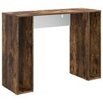 vidaXL Table basse Chêne fumé 102 x 35 x 75 cm Bois d'ingénierie