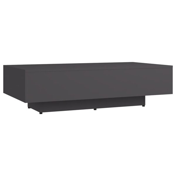 vidaXL Table basse Gris 115x60x31 cm Aggloméré