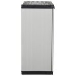 vidaXL Armoire de rangement de jardin 1 étagère Gris/noir 68x40x85 cm