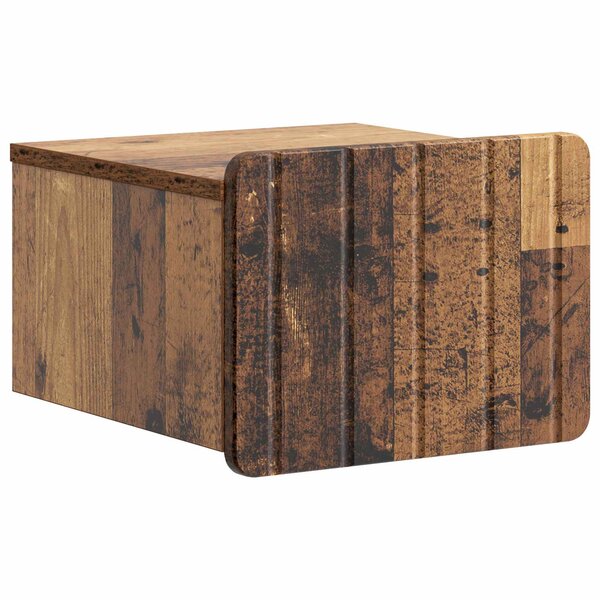 vidaXL Cabinet de chevet mural Bois ancien 33 x 34 5 x 24 cm