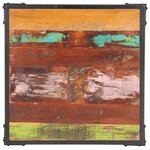 vidaXL Table basse 60x60x35 cm Bois de récupération massif