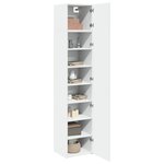 vidaXL Armoire de rangement mince blanc 45x42 5x225 cm