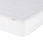 vidaXL Lit avec matelas Dover vert foncé 140x200 cm velours