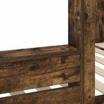 vidaXL Lit Superposé pour Enfants Chêne fumé 75 x 190 cm