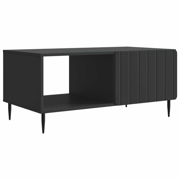 vidaXL Table basse Noir 90 x 50 x 40 cm Bois d'ingénierie