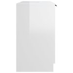 vidaXL Armoire de salle de bain Blanc brillant 64 5x33 5x59 cm