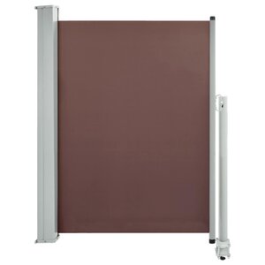 vidaXL Auvent latéral rétractable de patio 100x300 cm Marron