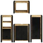 vidaXL Ensemble de mobilier de salle de bain Montage mural 4 Pièces