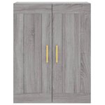 vidaXL Armoire murale sonoma gris 69 5x34x90 cm bois d'ingénierie
