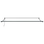 vidaXL Auvent rétractable anthracite et blanc 5x3 m tissu et aluminium