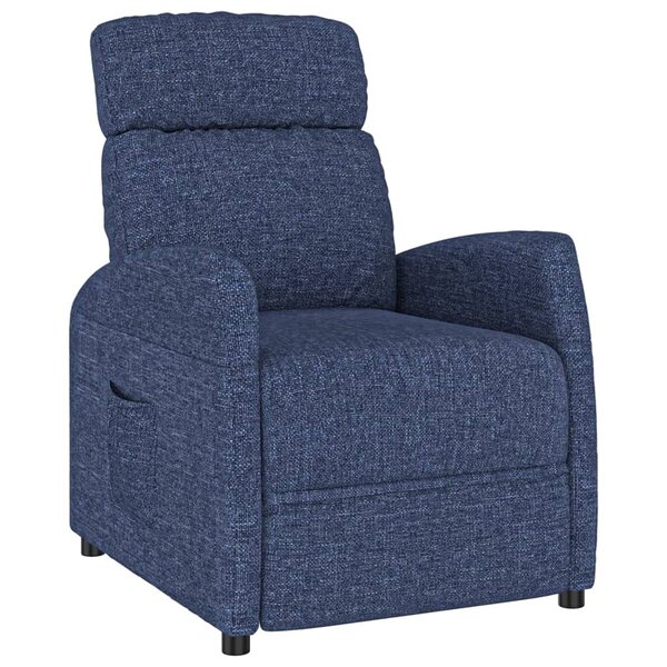 vidaXL Fauteuil inclinable Bleu Tissu