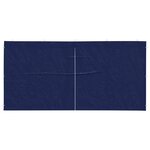 vidaXL Mur de tente de fête 2 pièces 400 x 195 cm Bleu PE et acier