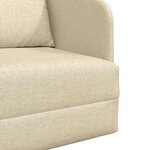 vidaXL Canapé-Lit Crème 65 x 80 x 83 cm tissu