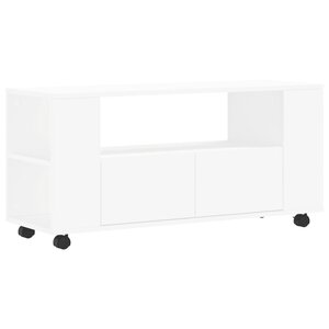 vidaXL Meuble TV blanc 102x34 5x43 cm bois d'ingénierie
