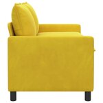 vidaXL Canapé Jaune 156 x 81 x 87 5 cm Velours