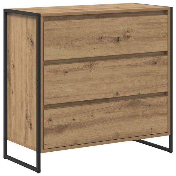 vidaXL Buffet Chêne artisan 79 x 36 x 75.5 cm Bois d'ingénierie