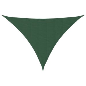 vidaXL Voile parasol tissu oxford triangulaire 5x6x6 m vert foncé