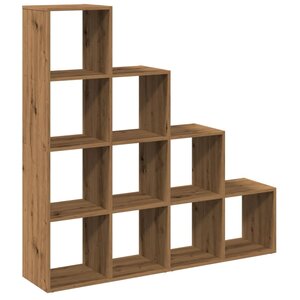 vidaXL Étagère séparatrice de pièce à 4 niveaux chêne artisanal