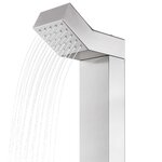 vidaXL Douche de jardin 220 cm Acier inoxydable