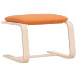 vidaXL Repose-pied Jaune foncé 51x41x40 cm Tissu