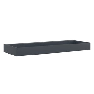 vidaXL Vasque 120x46x11 cm fonte minérale/marbre anthracite