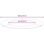 vidaXL Pot en Plastique Anthracite Plastique Grand Costaud Rond