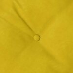 vidaXL Coussin de Dos Jaune 160 x 50 cm Tissu en velours côtelé