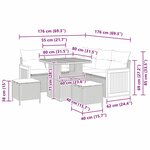 vidaXL Ensemble de canapé de jardin 8 Pièces beige et gris clair