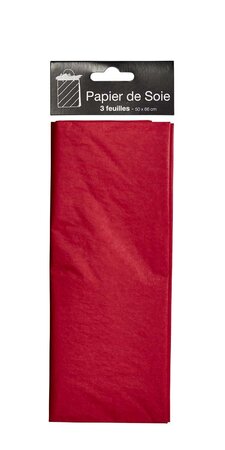 Papier de soie rouge - draeger paris