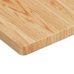 vidaXL Étagère de vasque murale acier et bois de chêne massif