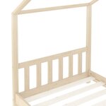 vidaXL Cadre de lit d'enfant Bois de pin massif 70x140 cm