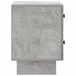 vidaXL Cabinet de chevet avec tiroir Gris béton 43 x 34 5 x 47 5 cm
