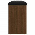 vidaXL Banc à chaussures chêne marron 102x32x50 cm bois d'ingénierie