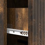 vidaXL Armoire à tiroirs Chêne fumé 33 x 34 5 x 90 cm