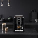 Krups yy8125fd essential machine à café  broyeur café grain  cafetière expresso  buse vapeur  cappuccino  fabriqué en france  noire