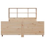 vidaXL Lit bibliothèque sans matelas 120x190 cm bois massif