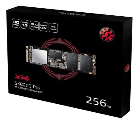 Disque Dur SSD Adata XPG SX8200 Pro 256Go - M.2 NVMe Type 2280