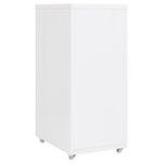 vidaXL Classeur mobile Blanc 28x41x69 cm Métal