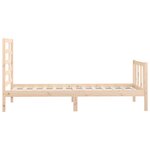 vidaXL Cadre de lit sans matelas 90x200 cm bois de pin massif