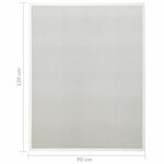 vidaXL Moustiquaire pour fenêtre Blanc 90x120 cm