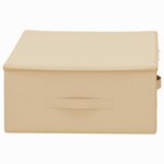 vidaXL Boîte de rangement 6 Pièces Crème 70 x 40 x 18 cm Tissu intissé
