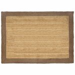 vidaXL Tapis de surface Gris 160 x 230 cm Jute