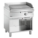 Grill pierre de lave gaz - 700vr - g180 - bartscher -  - acier inoxydable700 800x700x850mm