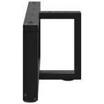 vidaXL Pieds de table basse en T  2 pièces  noir  70 x 25 x (30-31) cm  acier