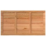 vidaXL Dessus de bureau marron clair bois chêne massif rectangulaire