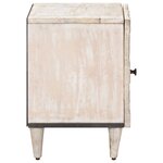 vidaXL Cabinet de chevet 2 Pièces Blanc 40 x 33 5 x 46 cm