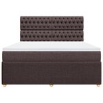 vidaXL Sommier à lattes de lit avec matelas Marron foncé 180x200 cm