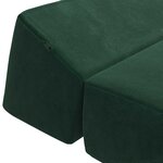 vidaXL Canapé-lit pliable Vert foncé 120 x 60 x 49 cm Tissu